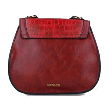 MB 85074 Burgundy Red Clutch Handbag