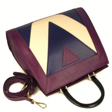 MB FEBRIS 854391 BURGUNDY Multi Colour Leatherette with Gold Accessories Handbag