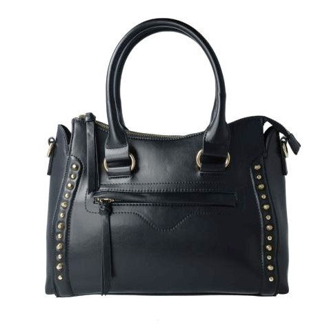 MB FASCINO 85408 BLACK with Gold Accessories Handbag
