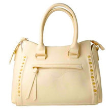 MB FASCINO 85408 BEIGE Leatherette with Gold Accessories Handbag