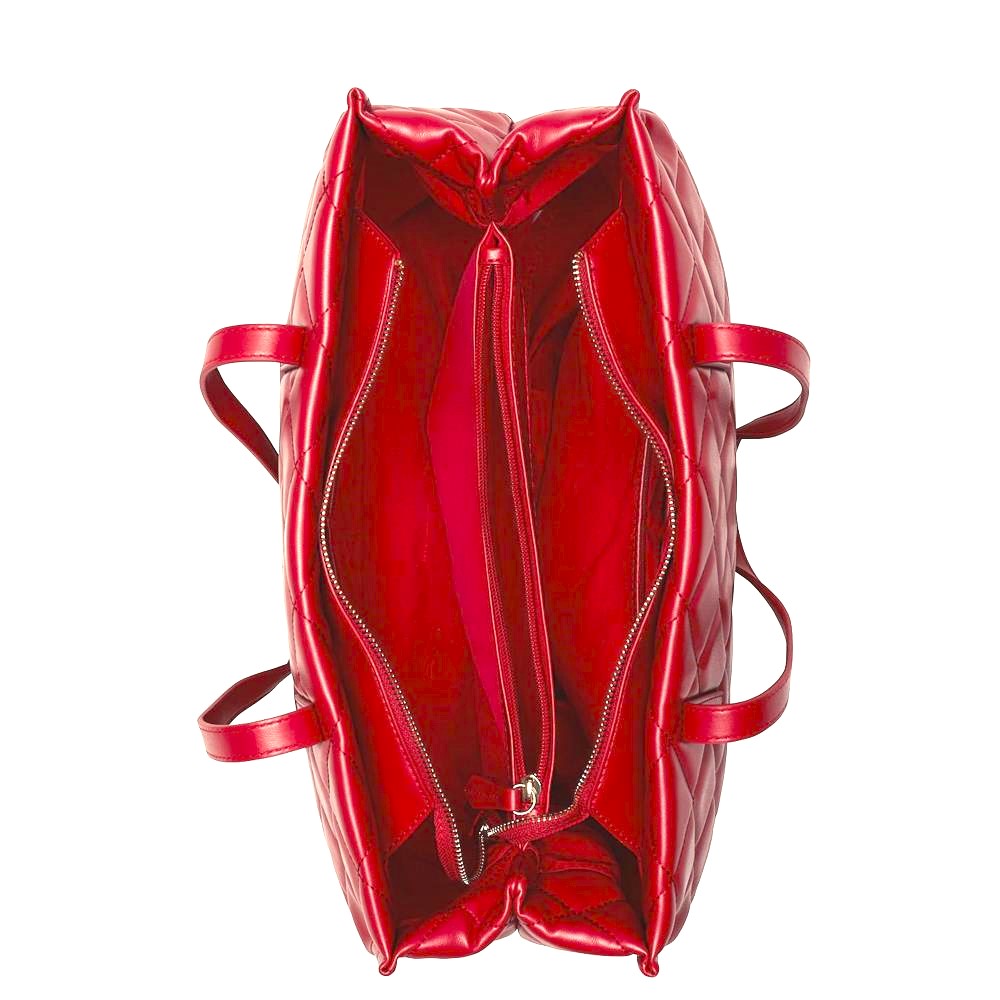 Valentino by Mario Valentino Ocarina quilted backpack in red