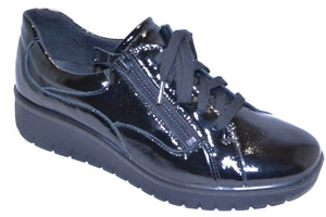 Westland Calias 22 by Josef Seibel Black Patent Leather Sneakers