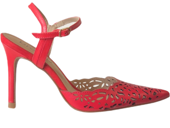 BRAZILIO 1180579 Red Leather High Heels