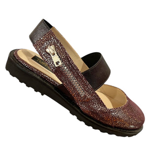 TUFFONI 1479 Silver Bordo & Black Sandals