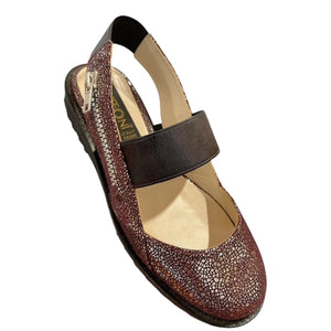 TUFFONI 1479 Silver Bordo & Black Sandals