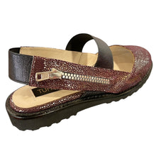 TUFFONI 1479 Silver Bordo & Black Sandals