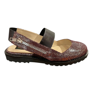 TUFFONI 1479 Silver Bordo & Black Sandals