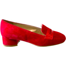 RF 23801 Red Suede & Leather Flats