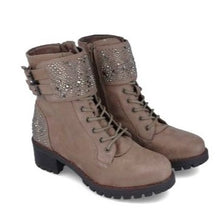 MB 22180 RINALDO Taupe Leather Ankle Boots