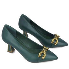 MB 24465 Forest Green Mid Heels