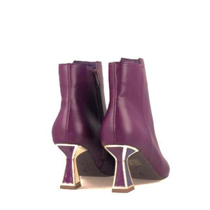 MB 24481 Burgundy Ankle Boots