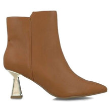 MB 24481 Tan Textile & Synthetic Ankle Boots