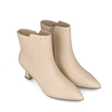 MB 24481 White Ankle Boots