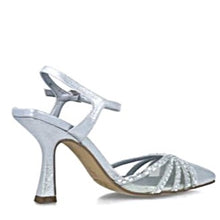 MB 24734 Silver Diamante Encrusted High Heels