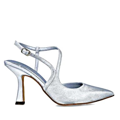 MB 24767 Silver High Heels