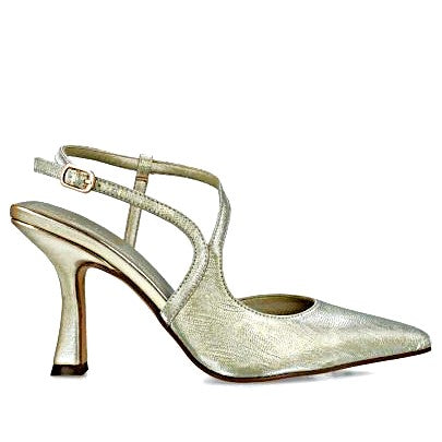 MB 24767 Gold Gloss High Heels