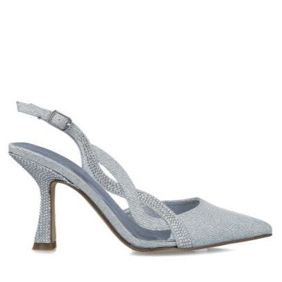 MB 24788 Silver Glitter High Heels