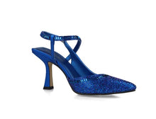 MB 24830 Cobalt Blue Diamante Encrusted High Heels