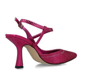 MB 24830 Magenta Fuchsia Diamante Encrusted High Heels