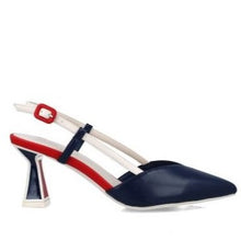 MB 25388 Navy Ivory Red Multi Colour Mid High Heels