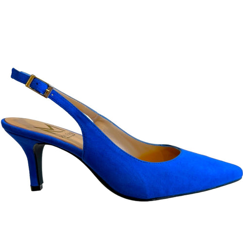 Marian 2801 Cobalt Blue Suede Mid Heels