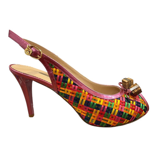 MARINO FABIANI 4019 - Multi Colour Leather Platform High Heels