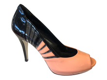 LORIBLU 4EY01056 Black & Salmon Patent Leather High Heels