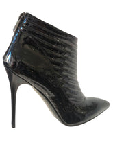 ALBANO 6023 Black Patent Leather Ankle Boots