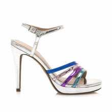 MM67389 Sky Blue, Rose Gold, Fuchsia & Silver High Heels