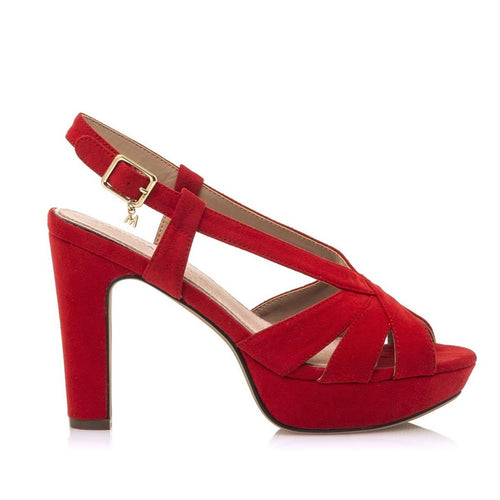 MM67726RF Suede Red High Heels