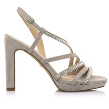 MM68012RF Silver High Heel Platform Sandals