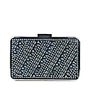 MB 85233 Black Diamante encrusted Clutch