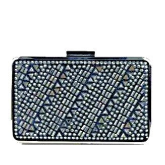 MB 85233 Black Diamante encrusted Clutch