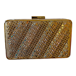 MB 85233 Gold Diamante encrusted Clutch