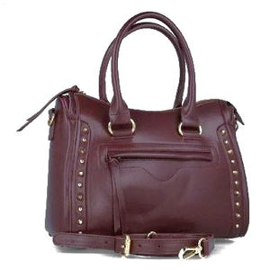 MB FASCINO 85408 BURGUNDY with Gold Accessories Handbag