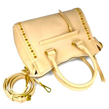 MB FASCINO 85408 BEIGE Leatherette with Gold Accessories Handbag