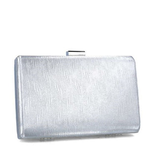 MB 85496 Silver embossed Clutch