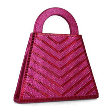 MB 85535 Fuchsia Diamante encrusted Clutch