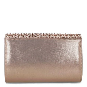 MB 85540 Rose Gold with embellished Flap Clutch