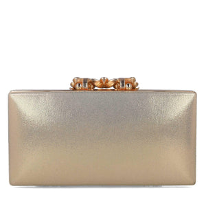 MB 85574 Rose Gold with Diamante Clasp Clutch