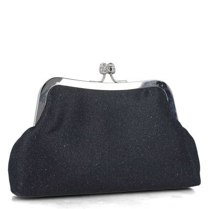 MB 85630 Black sheen embellished Clutch