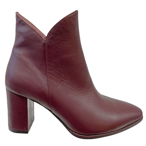 Django & Juliette ASTRONOMY Burgundy Leather Ankle Boots