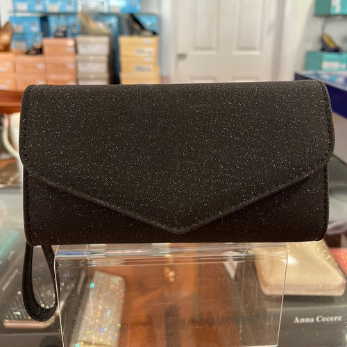 B123 Cometa Black Lurex Clutch