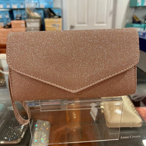 B123 Cometa Rose Gold Lurex Clutch