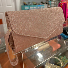 B123 Cometa Rose Gold Lurex Clutch