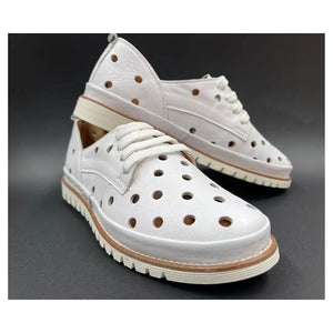 Via Nova Ceasar White Leather Sneakers