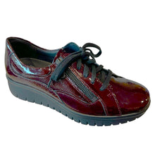 Westland Calias 22 by Josef Seibel Burgundy Patent Leather Sneakers