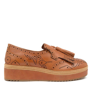 Django & Juliette CORDER Tan Leather Flats