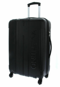 Mario Valentino VV6PC01BXK1 Black Hard Shell Wheeled Suitcases