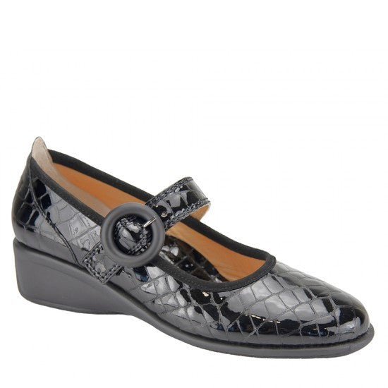 Relax E-4167-03 Black Leather Loafer